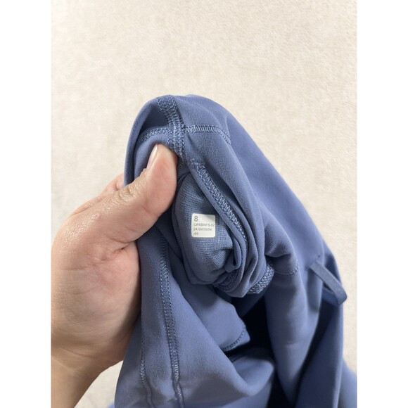 Lululemon Wunder Train High Rise Crop 23" Size 8 Blue Athletic Yoga Pilates Gym - Picture 4 of 7